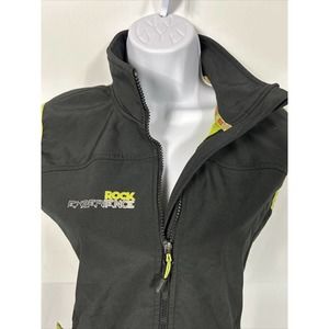 Rock Experience Womens Vest Size S/P Black Neon Yellow